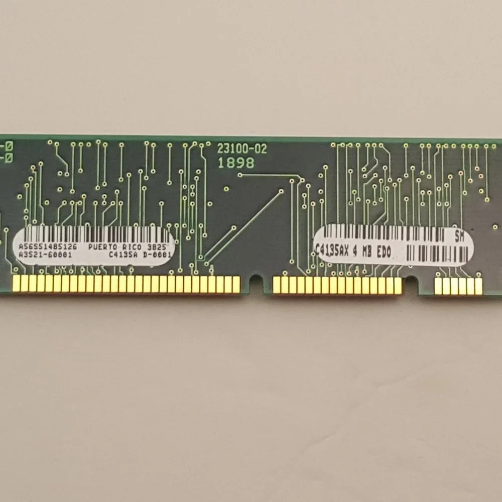 HP C4135AX 4MB 100-pin EDO DRAM DIMM from HP LJ 4000 | A3521-60001 | USED